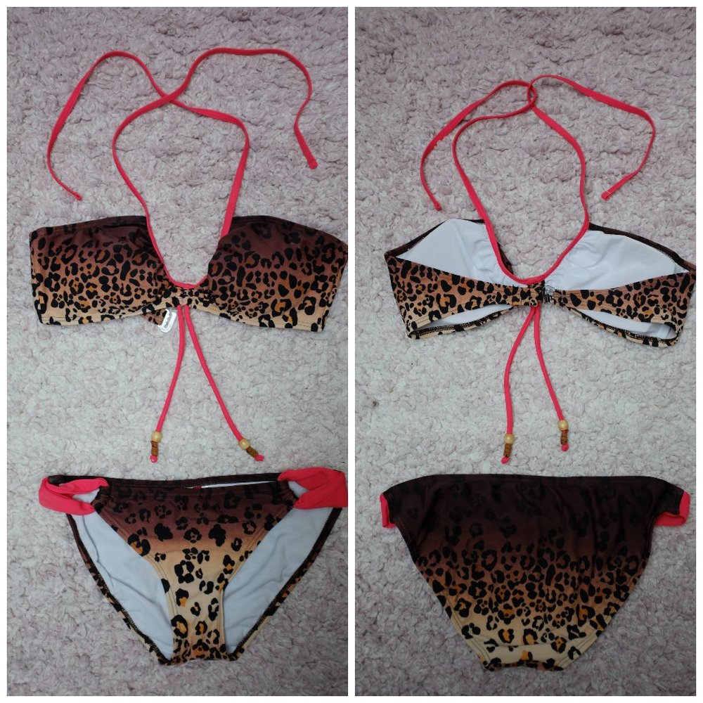 Gossip Leopard & Bright Pink Bikini Bikini L